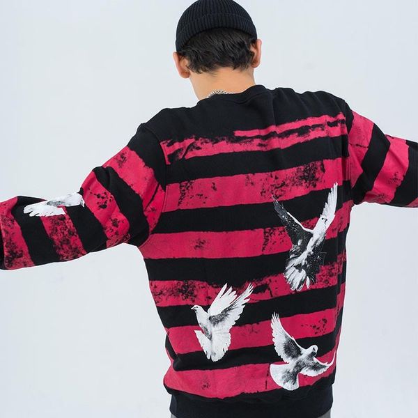 men's hoodies & sweatshirts kiovno men stripe peace dove printed hip hop streetwear csaual pullover for male spring, Black
men's hoodies & sweatshirts kiovno men stripe peace dove printed hip hop streetwear csaual pullover for male spring, Black