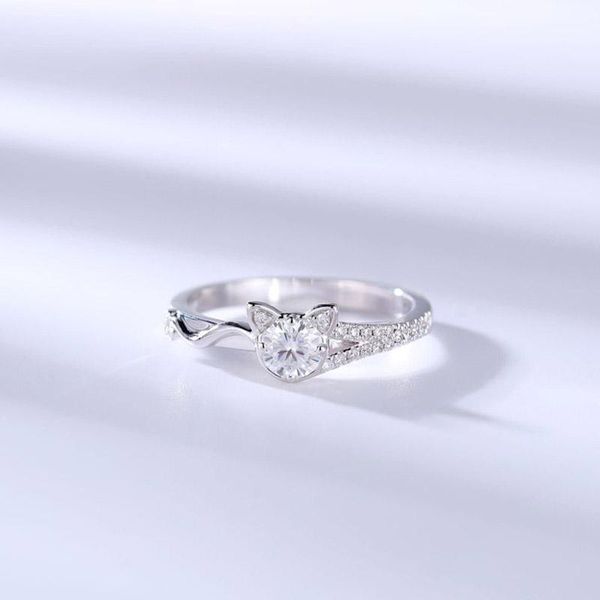 cluster rings cute exquisite s925 sterling silver cat ring female wedding party valentine's day gift zircon stone fashion women jewelry, Golden;silver
cluster rings cute exquisite s925 sterling silver cat ring female wedding party valentine's day gift zircon stone fashion women jewelry, Golden;silver