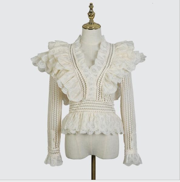 women's blouses & shirts australian celebrity tide brand lace temperament lotus leaf long-sleeved 5f2v, White
women's blouses & shirts australian celebrity tide brand lace temperament lotus leaf long-sleeved 5f2v, White