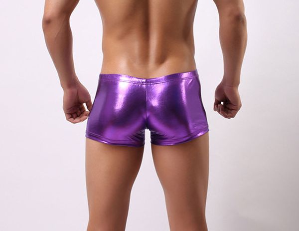 mens u convex pouch metallic boxer shorts pvc leather shiny male underwear high elastic cool shorts trunk 4 colors f11, Black;white
mens u convex pouch metallic boxer shorts pvc leather shiny male underwear high elastic cool shorts trunk 4 colors f11, Black;white