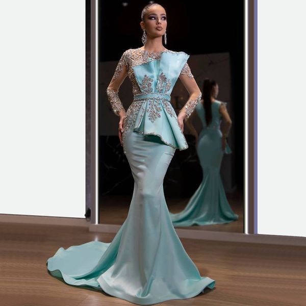 graceful sky blue mermaid prom dresses crystals beading evening dress custom made jewel long sleeves sweep train celebrity party gown, Black;red
graceful sky blue mermaid prom dresses crystals beading evening dress custom made jewel long sleeves sweep train celebrity party gown, Black;red