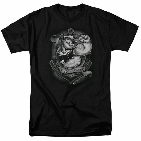 popeye the sailorman anchors away t shirt licensed comic book cartoon tee black, White;black
popeye the sailorman anchors away t shirt licensed comic book cartoon tee black, White;black
