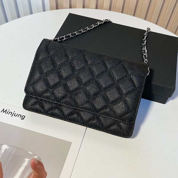 early fall womens calfskin caviar leather bags wallet with matelasse chain crossbody shoulder quilted card holder clutch purse, Red;black
early fall womens calfskin caviar leather bags wallet with matelasse chain crossbody shoulder quilted card holder clutch purse, Red;black