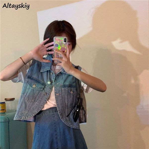 women's vests spring denim women pockets harajuku bf casual vintage students all-match short style outwear waistcoats trendy retro, Black;white
women's vests spring denim women pockets harajuku bf casual vintage students all-match short style outwear waistcoats trendy retro, Black;white