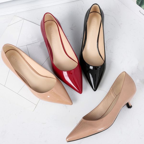 dress shoes big size women high heels 2021 spring atumn basic office ladies pumps fashion pointed concise patent leather o0012 1tu, Black
dress shoes big size women high heels 2021 spring atumn basic office ladies pumps fashion pointed concise patent leather o0012 1tu, Black