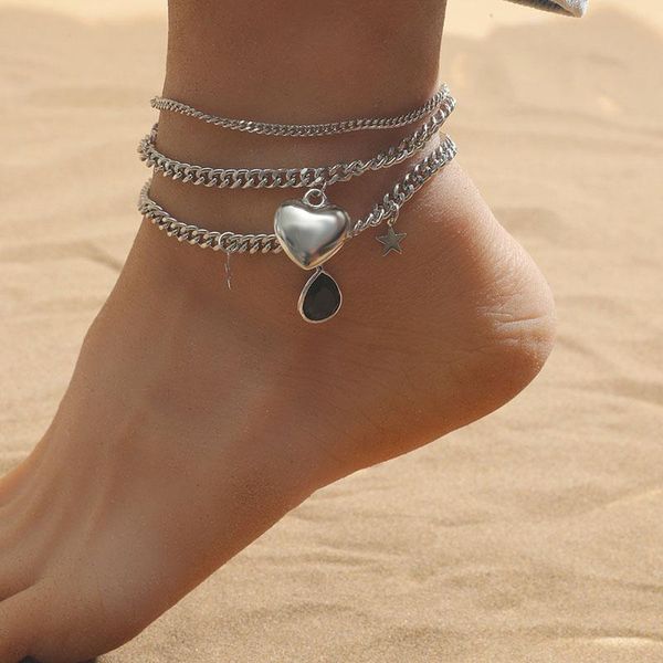 anklets women's anklet bohemian layered heart 2021 summer beach on foot ankle bracelets for women leg chain, Red;blue
anklets women's anklet bohemian layered heart 2021 summer beach on foot ankle bracelets for women leg chain, Red;blue