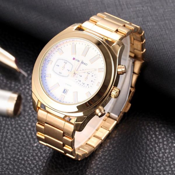 wristwatches shiweibao men's quartz chronograph watch luxury sports date display waterproof clock military relogio masculino, Slivery;brown
wristwatches shiweibao men's quartz chronograph watch luxury sports date display waterproof clock military relogio masculino, Slivery;brown