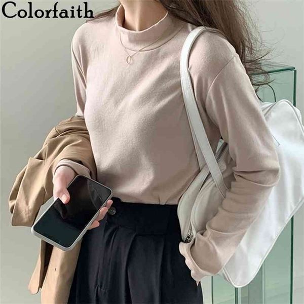 women spring autumn t-shirt solid bottoming basic turtleneck fashionable korean style wild lady t3857 210427, White
women spring autumn t-shirt solid bottoming basic turtleneck fashionable korean style wild lady t3857 210427, White