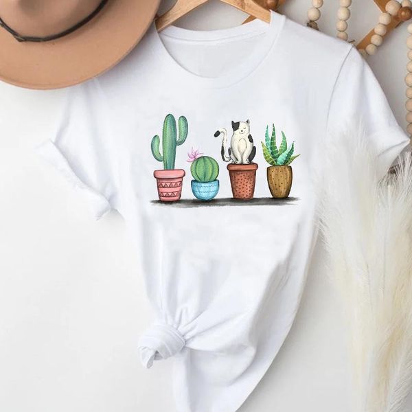 women's t-shirt t-shirts for women cactus printing plant ladies fashion spring summer clothes graphic tshirt lady print female tee, White
women's t-shirt t-shirts for women cactus printing plant ladies fashion spring summer clothes graphic tshirt lady print female tee, White