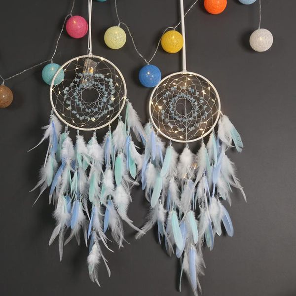 decorative objects & figurines ins small fresh creative dream catcher lighting girl room decoration gravel wind chime pendant
decorative objects & figurines ins small fresh creative dream catcher lighting girl room decoration gravel wind chime pendant