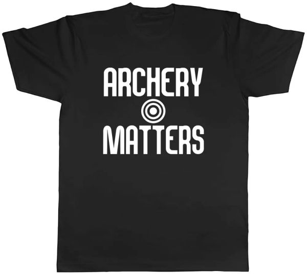 archery matters mens t-shirt tee, White;black
archery matters mens t-shirt tee, White;black