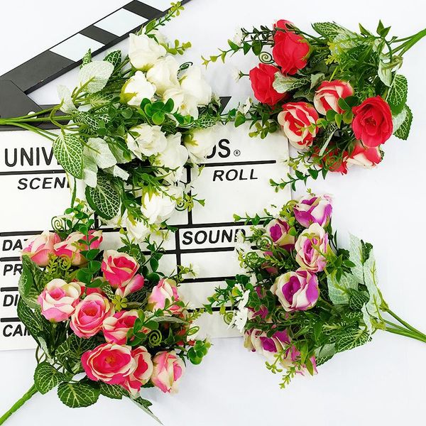 decorative flowers & wreaths 1 bouquet artificial peony color rose silk fake flower diy living room home garden wedding decoration
decorative flowers & wreaths 1 bouquet artificial peony color rose silk fake flower diy living room home garden wedding decoration