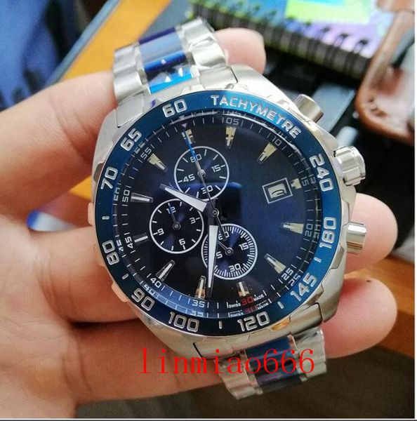 orologio di lusso men watch ss fashion designer watches quartz chronograph movement mens sport wristwatches montre with boxes, Slivery;brown
orologio di lusso men watch ss fashion designer watches quartz chronograph movement mens sport wristwatches montre with boxes, Slivery;brown