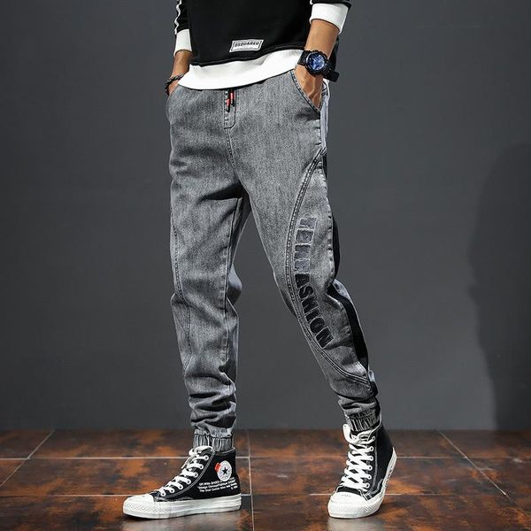 men's jeans casual mens autumn youth personality stretch straight cowboys trousers male loose ankle tied denim pants plus size, Blue
men's jeans casual mens autumn youth personality stretch straight cowboys trousers male loose ankle tied denim pants plus size, Blue