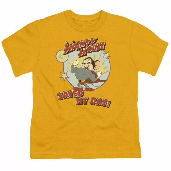 Mighty Mouse Vintage Day Kids Youth T Shirt Licensed Classic Cartoon Tee Gold, White;black
Mighty Mouse Vintage Day Kids Youth T Shirt Licensed Classic Cartoon Tee Gold, White;black