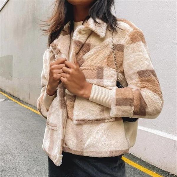 women's jackets winter women warm long sleeve plaid fleece coat elegant ladies thick jacket streetwear female parkas plus size, Black;brown
women's jackets winter women warm long sleeve plaid fleece coat elegant ladies thick jacket streetwear female parkas plus size, Black;brown