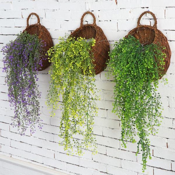 decorative flowers & wreaths artificial hanging flower plant fake vine willow rattan for home garden wall decoration decor
decorative flowers & wreaths artificial hanging flower plant fake vine willow rattan for home garden wall decoration decor