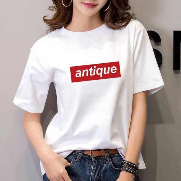 women's t-shirt cotton short sleeve 2021 summer korean loose round neck large print trend versatile dp7n, White
women's t-shirt cotton short sleeve 2021 summer korean loose round neck large print trend versatile dp7n, White