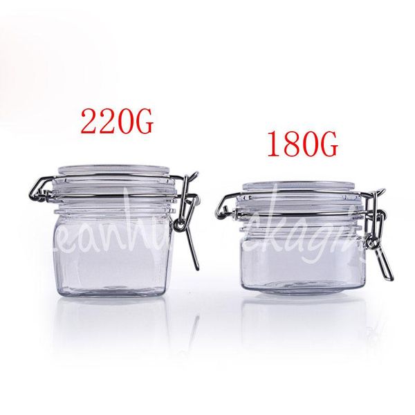 storage bottles & jars 180g 220g transparent square body sealed tank, mask/cream/powed packaging jar, empty cosmetic container (10 pc/lot)
storage bottles & jars 180g 220g transparent square body sealed tank, mask/cream/powed packaging jar, empty cosmetic container (10 pc/lot)