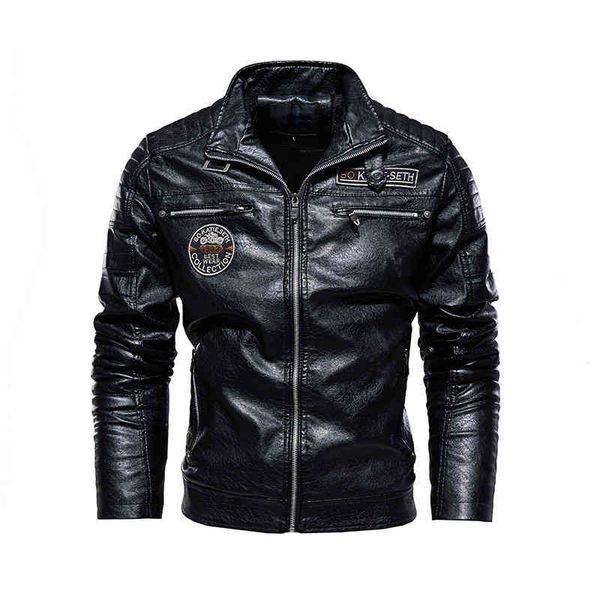 new leather men winter fce motorcycle et male stand collar casual windbreaker ropa de hombre slim coat, Black
new leather men winter fce motorcycle et male stand collar casual windbreaker ropa de hombre slim coat, Black