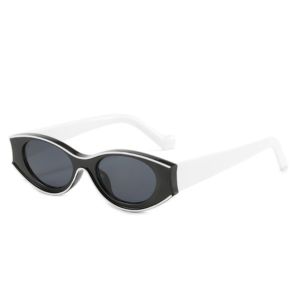 small oval personality street shooting wild frame sunglasses funny color contrast colorful sun glasses women, White;black
small oval personality street shooting wild frame sunglasses funny color contrast colorful sun glasses women, White;black