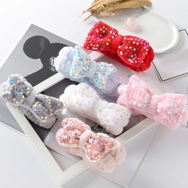 korean version of the new plush hair band cute sequin bow headbands makeup wash hair band embroidery hair accessories, Silver
korean version of the new plush hair band cute sequin bow headbands makeup wash hair band embroidery hair accessories, Silver
