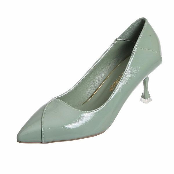 dress shoes 2021 spring ladies pumps slip on shallow thin high heels solid leather woman pointed toe office casual women, Black
dress shoes 2021 spring ladies pumps slip on shallow thin high heels solid leather woman pointed toe office casual women, Black