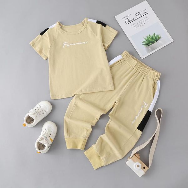 clothing sets boy's suit, children's clothing, short-sleeved t-shirt, trousers, two-piece sportswear for boys, White
clothing sets boy's suit, children's clothing, short-sleeved t-shirt, trousers, two-piece sportswear for boys, White