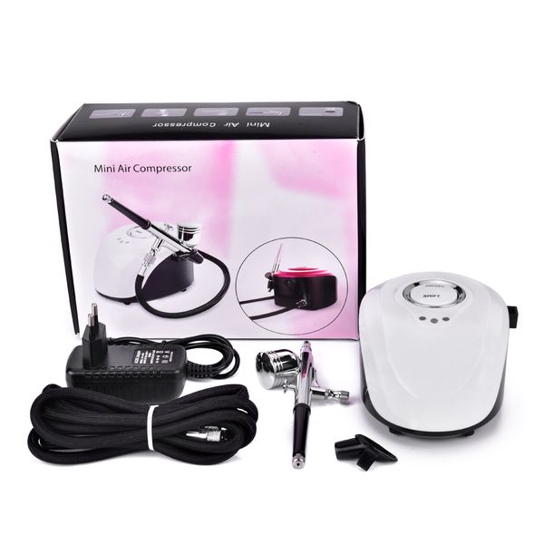 dual action 0.2mm nozzle airbrush kit compressor with paint spray gun nail art make up skin care tattoos face steamer air-brush perfections
dual action 0.2mm nozzle airbrush kit compressor with paint spray gun nail art make up skin care tattoos face steamer air-brush perfections