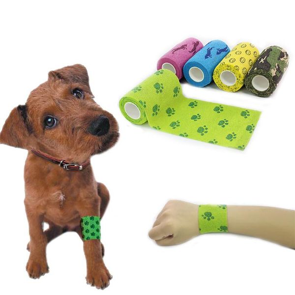 dog apparel 4 rolls breathable and highly elastic cat pet printing bandage vet wrap self adhesive cohesive
dog apparel 4 rolls breathable and highly elastic cat pet printing bandage vet wrap self adhesive cohesive