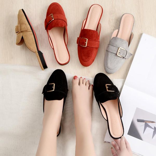 slippers 5 colors pointed toe shoes woman buckle sequins slides women low heels flat ladies sandalias mujer, Black
slippers 5 colors pointed toe shoes woman buckle sequins slides women low heels flat ladies sandalias mujer, Black