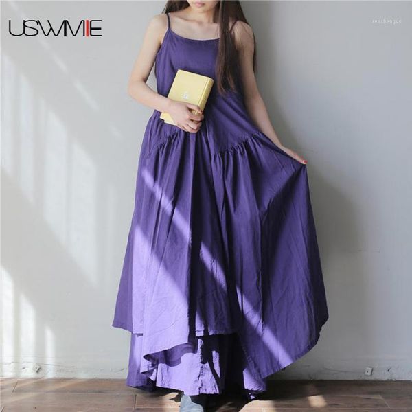 spaghetti strap dress pleated vintage sling sleeveless long pure color high waist oversized pendulum plus size vestidos casual dresses, Black;gray
spaghetti strap dress pleated vintage sling sleeveless long pure color high waist oversized pendulum plus size vestidos casual dresses, Black;gray