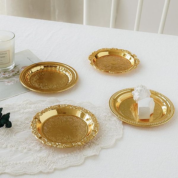 kitchen storage & organization retro metal tray dinner plates restaurant gold serving round dessert cake snack dishes silver plate korean cu
kitchen storage & organization retro metal tray dinner plates restaurant gold serving round dessert cake snack dishes silver plate korean cu