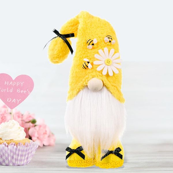 ly bee day cute gnome with bees and daisy plush doll spring gnomes holiday home decoration handmade 37cm va88 party favor
ly bee day cute gnome with bees and daisy plush doll spring gnomes holiday home decoration handmade 37cm va88 party favor