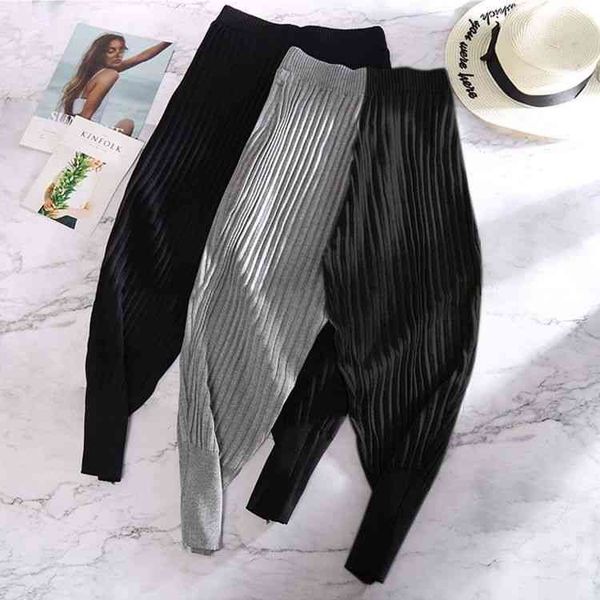 women's pants & capris korobov autumn winter trousers korean thick knit harem vintage elastic wasit s0aq, Black;white
women's pants & capris korobov autumn winter trousers korean thick knit harem vintage elastic wasit s0aq, Black;white