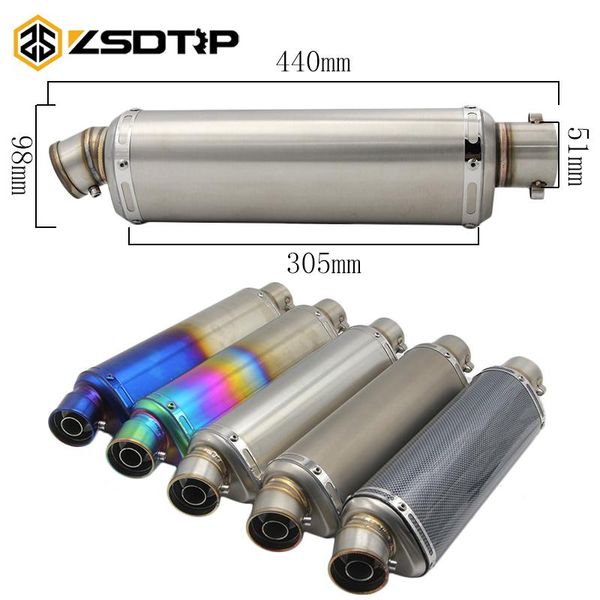 motorcycle exhaust system zsdtrp 440mm modified pipe muffler cb400 600 z750 z800 530 mt07 gy6 motorbike escape moto
motorcycle exhaust system zsdtrp 440mm modified pipe muffler cb400 600 z750 z800 530 mt07 gy6 motorbike escape moto