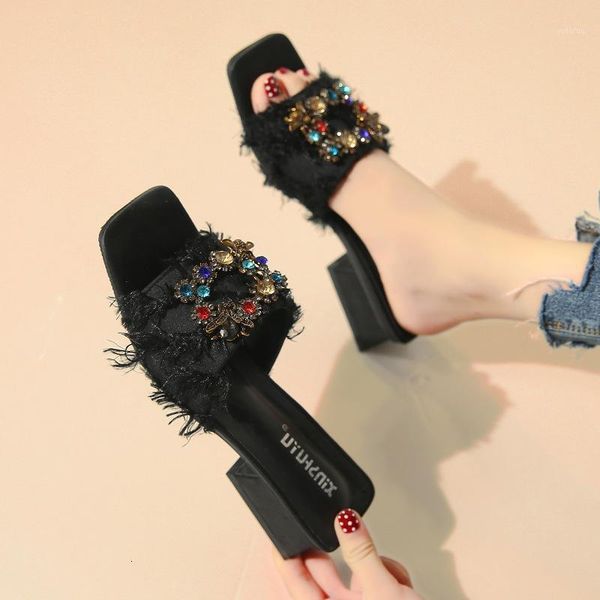 slippers koovan women's slipper high heel summer surest square female women casual wild increased color rhinestone1 ymvi, Black
slippers koovan women's slipper high heel summer surest square female women casual wild increased color rhinestone1 ymvi, Black