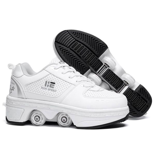 inline & roller skates 4 wheels deformation shoes parkour wheel fashion rounds of running skating
inline & roller skates 4 wheels deformation shoes parkour wheel fashion rounds of running skating