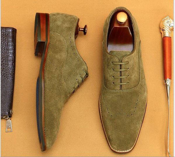 dress shoes wholesale suede leather men oxfords brogue wedding handmade square toe formal lace up men's, Black
dress shoes wholesale suede leather men oxfords brogue wedding handmade square toe formal lace up men's, Black