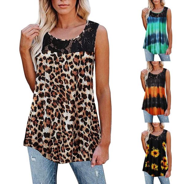 women's tanks & camis womens fashion leopard stitching tank summer u neck sleeveless prints ruffle loose tunic blouse beach dress, White
women's tanks & camis womens fashion leopard stitching tank summer u neck sleeveless prints ruffle loose tunic blouse beach dress, White