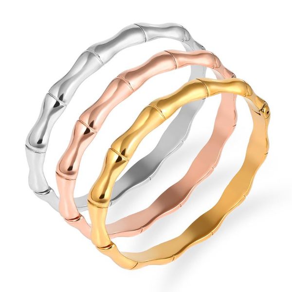 bangle fysara summer model punk bracelet bamboo personality stainless steel jewelry for men and women lover gift wholesale, Black
bangle fysara summer model punk bracelet bamboo personality stainless steel jewelry for men and women lover gift wholesale, Black