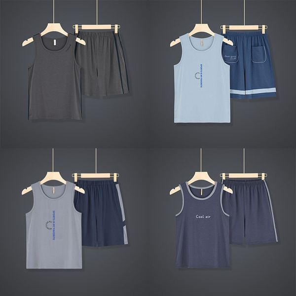 Modal men's Vest pajamas shorts simple loose thin sports wear oversize home suit, Modal vest 924
Modal men's Vest pajamas shorts simple loose thin sports wear oversize home suit, Modal vest 924