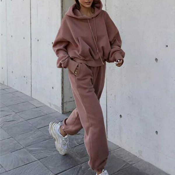 women's two piece pants sportswear two-piece autumn and winter solid color hooded oversized sweatshirt sweatpants sports jogging suit s, White
women's two piece pants sportswear two-piece autumn and winter solid color hooded oversized sweatshirt sweatpants sports jogging suit s, White