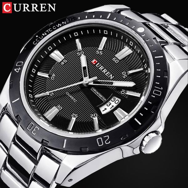 wristwatches curren men fashion casual business watches men's quartz clock male stainless steel strap wrist watch relogio, Slivery;brown
wristwatches curren men fashion casual business watches men's quartz clock male stainless steel strap wrist watch relogio, Slivery;brown