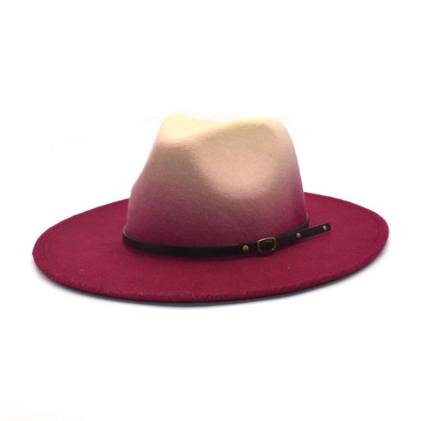 wide brim hats autumn and winter warm woolen hat lady retro british original wind big colour changing felt man's jazz, Blue;gray
wide brim hats autumn and winter warm woolen hat lady retro british original wind big colour changing felt man's jazz, Blue;gray