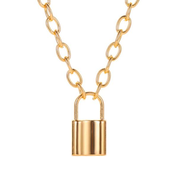 simple choker aluminium alloy necklace golden white mini lock long chain light jewelry for women & men pendant necklaces, Silver
simple choker aluminium alloy necklace golden white mini lock long chain light jewelry for women & men pendant necklaces, Silver