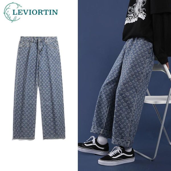 men's pants brand baggy jeans men cashew trend casual high street male port style couple jacquard wide-leg daddy denim overalls, Black
men's pants brand baggy jeans men cashew trend casual high street male port style couple jacquard wide-leg daddy denim overalls, Black