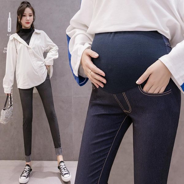maternity jeans korean fashion pregnancy stomach lift pants winter pregnant women high-elastic fried flower feet bottoms, White
maternity jeans korean fashion pregnancy stomach lift pants winter pregnant women high-elastic fried flower feet bottoms, White