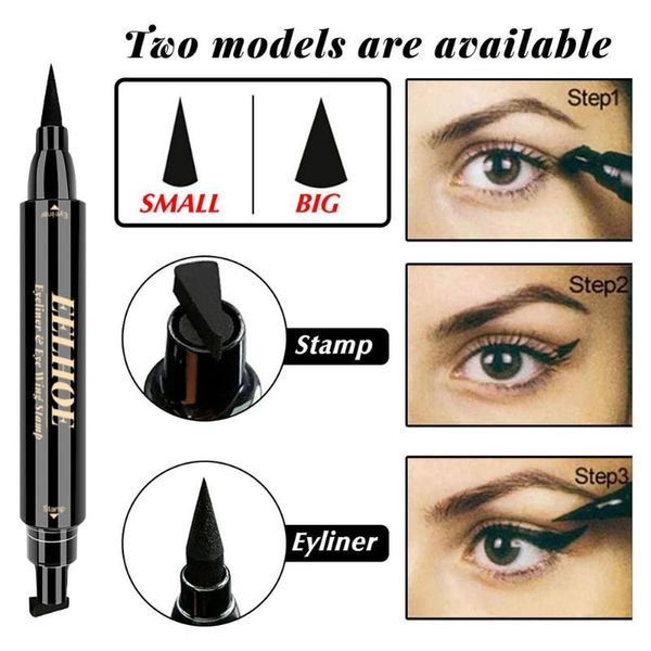 eyeliner seal stamp liquid pen double head long lasting fast dry black eye liner pencil with cosmetic 
eyeliner seal stamp liquid pen double head long lasting fast dry black eye liner pencil with cosmetic