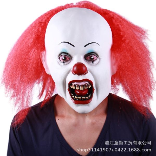 party mask halloween horror props clown soul returning 2pennywise wig headgear latex 
party mask halloween horror props clown soul returning 2pennywise wig headgear latex